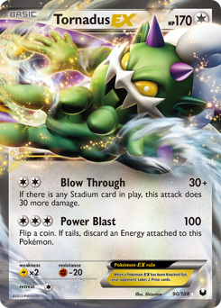 Pokemon Dark Explorers Tornadus-EX - 90