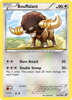 Pokemon Black & White Bouffalant - 90