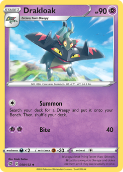 Pokemon Rebel Clash Drakloak - 90