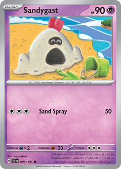 Pokemon Surging Sparks Sandygast - 90