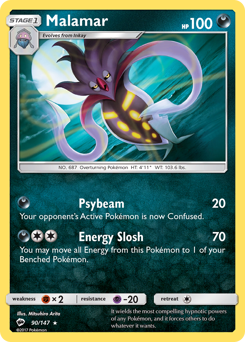 Pokemon Burning Shadows Malamar - 90