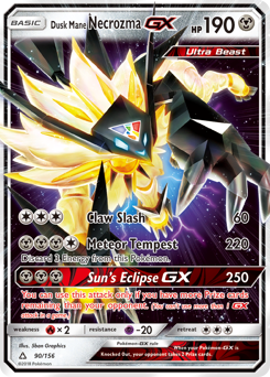 Pokemon Ultra Prism Dusk Mane Necrozma-GX - 90