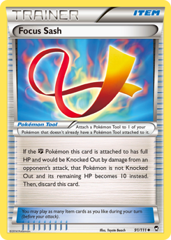 Pokemon Furious Fists Focus Sash - 91