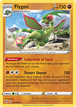 Pokemon Darkness Ablaze Flygon - 91