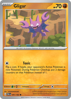 Pokemon Paradox Rift Gligar - 91