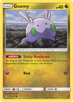 Pokemon Forbidden Light Goomy - 91