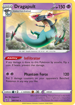 Pokemon Rebel Clash Dragapult - 91