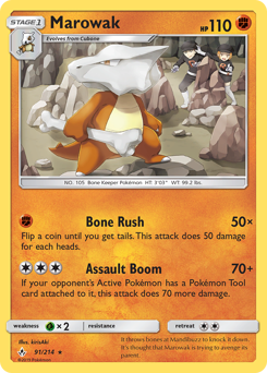Pokemon Unbroken Bonds Marowak - 91