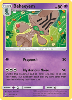 Pokemon Unified Minds Beheeyem - 91