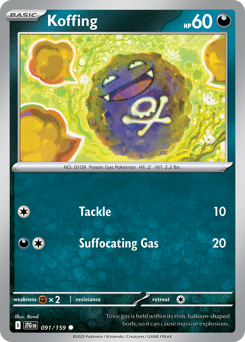 Pokemon Journey Together Koffing - 91