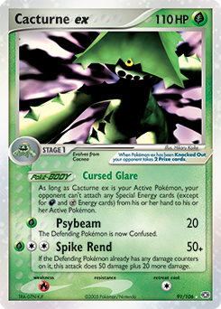 Pokemon Emerald Cacturne ex - 91