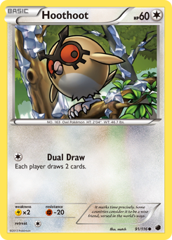Pokemon Plasma Freeze Hoothoot - 91