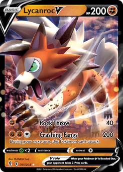Pokemon Evolving Skies Lycanroc V - 91