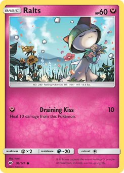 Pokemon Burning Shadows Ralts - 91