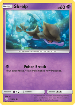 Pokemon Cosmic Eclipse Skrelp - 91