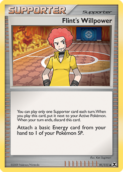 Pokemon Rising Rivals Flint's Willpower - 91