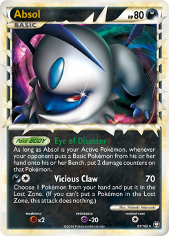 Pokemon HS—Triumphant Absol - 91