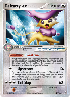 Pokemon Crystal Guardians Delcatty ex - 91
