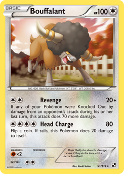 Pokemon Black & White Bouffalant - 91