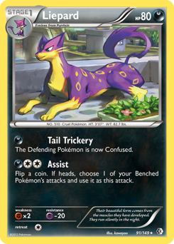 Pokemon Boundaries Crossed Liepard - 91