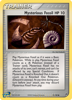 Pokemon Sandstorm Mysterious Fossil - 91
