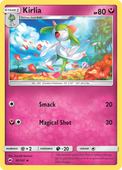 Pokemon Burning Shadows Kirlia - 92