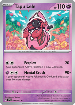 Pokemon Surging Sparks Tapu Lele - 92