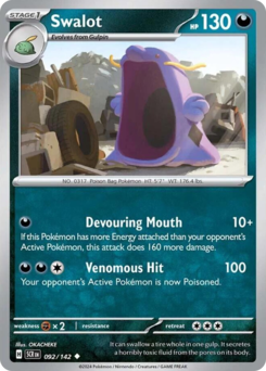 Pokemon Stellar Crown Swalot - 92