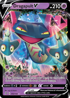 Pokemon Rebel Clash Dragapult V - 92