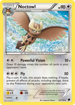 Pokemon Plasma Freeze Noctowl - 92