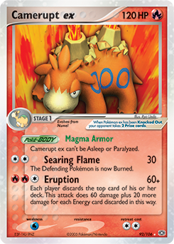 Pokemon Emerald Camerupt ex - 92
