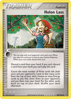 Pokemon Delta Species Holon Lass - 92