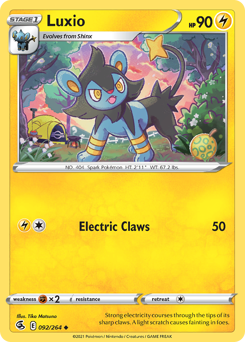 Pokemon Fusion Strike Luxio - 92