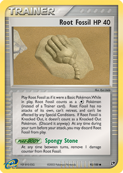 Pokemon Sandstorm Root Fossil - 92