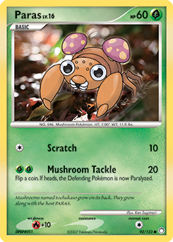Pokemon Mysterious Treasures Paras - 92