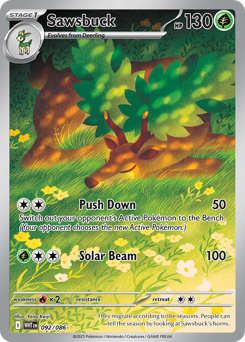 Pokemon White Flare Sawsbuck - 92