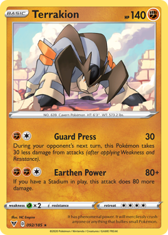Pokemon Vivid Voltage Terrakion - 92