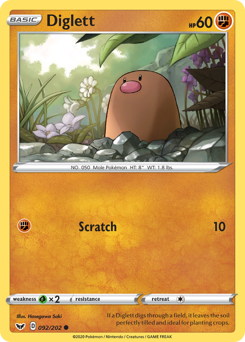 Pokemon Sword & Shield Diglett - 92