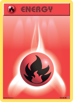 Pokemon Evolutions Fire Energy - 92
