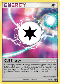 Pokemon Majestic Dawn Call Energy - 92