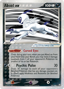 Pokemon Power Keepers Absol ex - 92