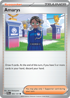 Pokemon Prismatic Evolutions Amarys - 93