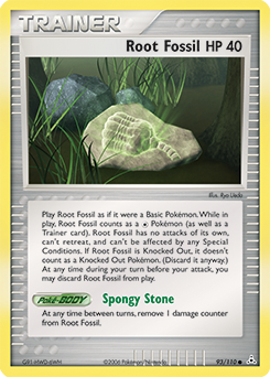 Pokemon Holon Phantoms Root Fossil - 93