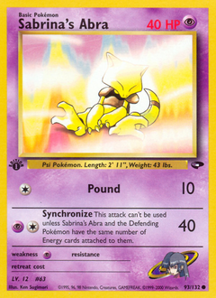 Pokemon Gym Challenge Sabrina's Abra - 93