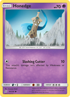 Pokemon Unified Minds Honedge - 93