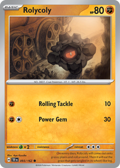 Pokemon Temporal Forces Rolycoly - 93