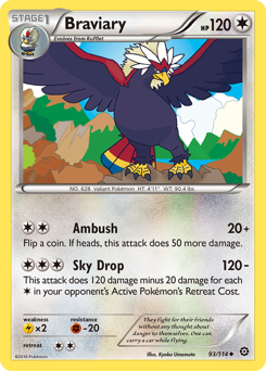 Pokemon Steam Siege Braviary - 93