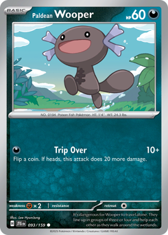 Pokemon Journey Together Paldean Wooper - 93