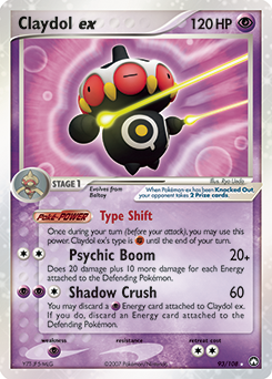 Pokemon Power Keepers Claydol ex - 93