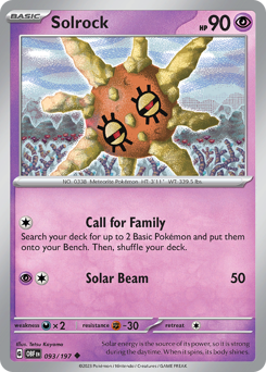 Pokemon Obsidian Flames Solrock - 93